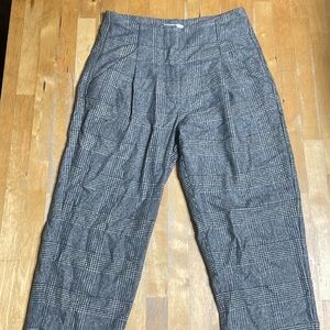 Aritzia Wilfred wool blend high rise cropped pants